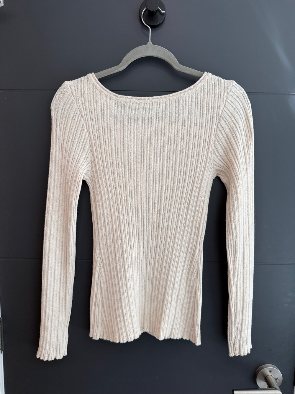 Mon Renn Ribbed Button-Front Cardigan Sweater - Picture 2 of 2